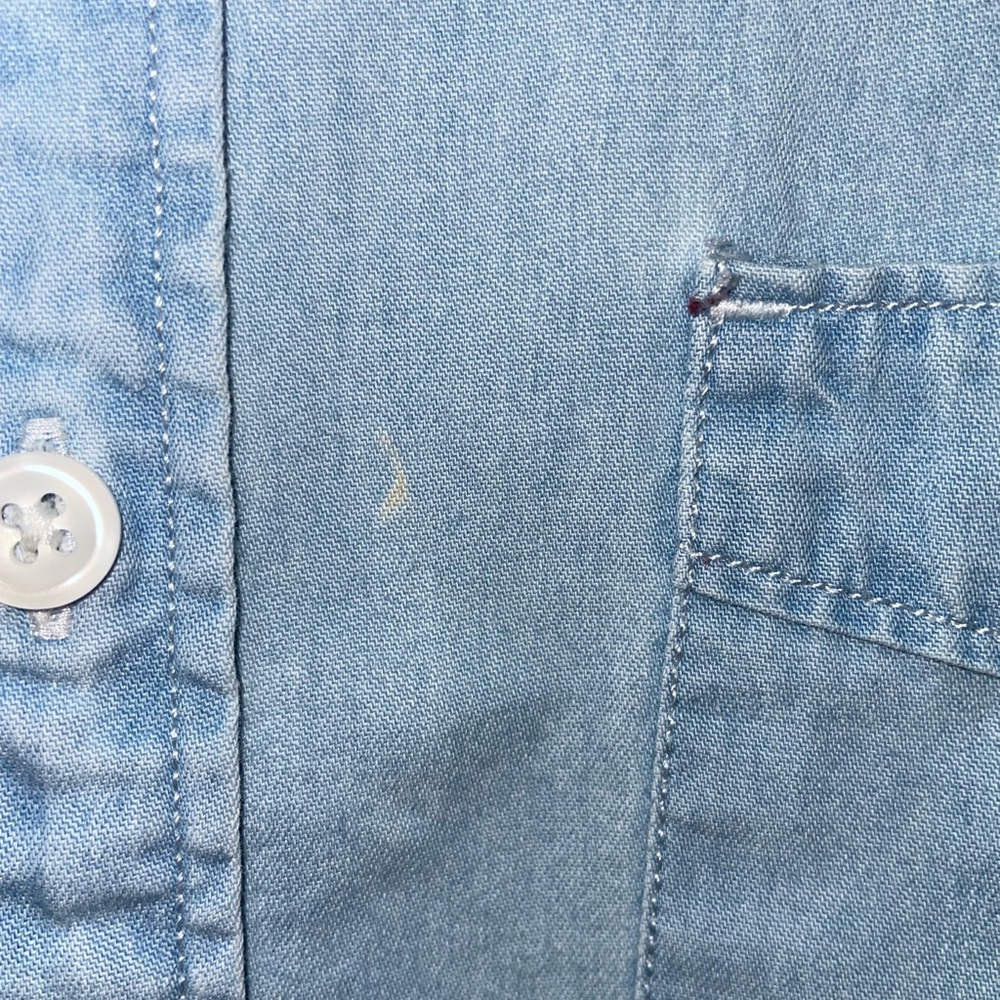 Express Chambray Button Down Shirt - image 6